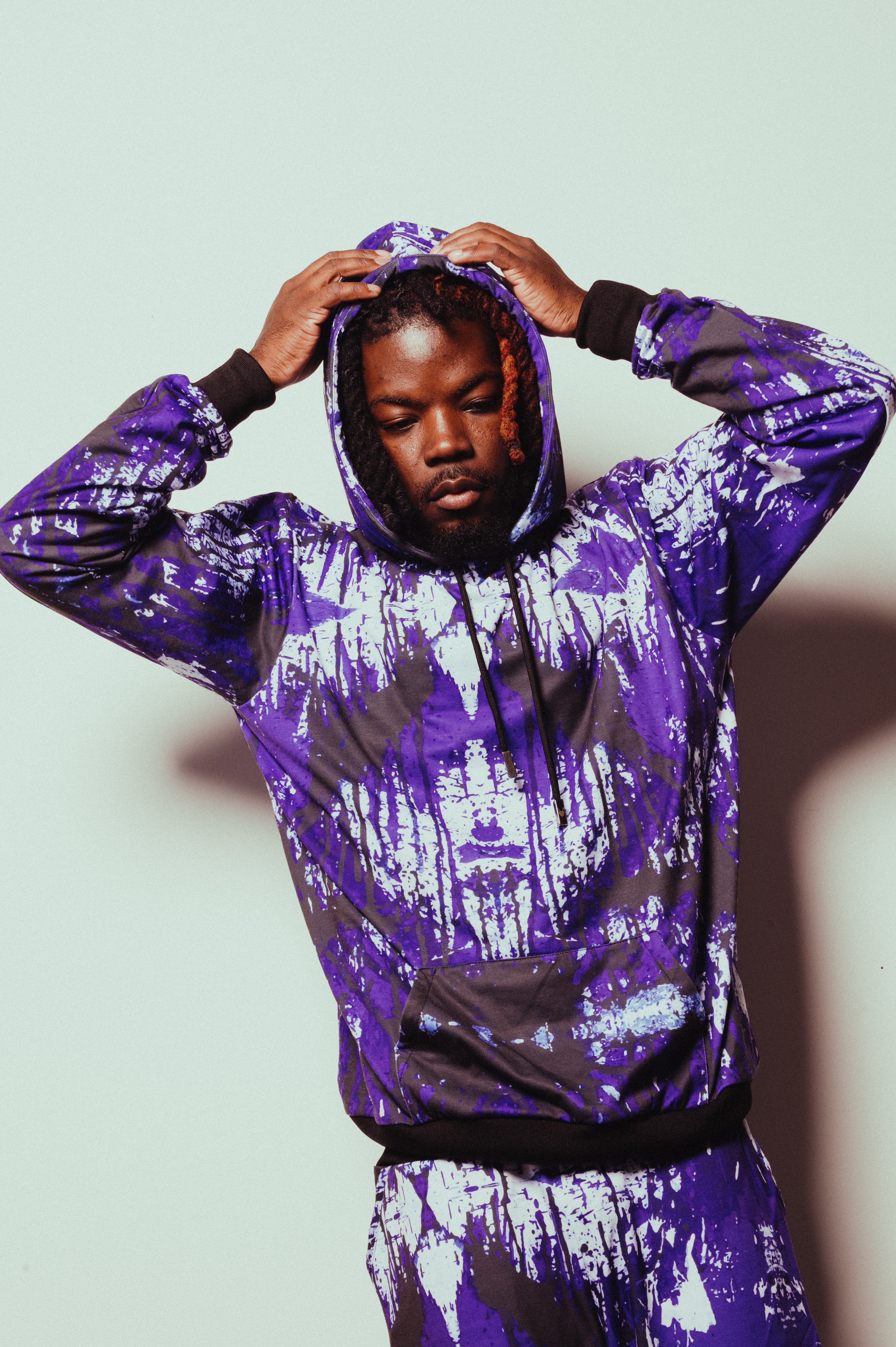Splattered Painter's Effect Hoodie